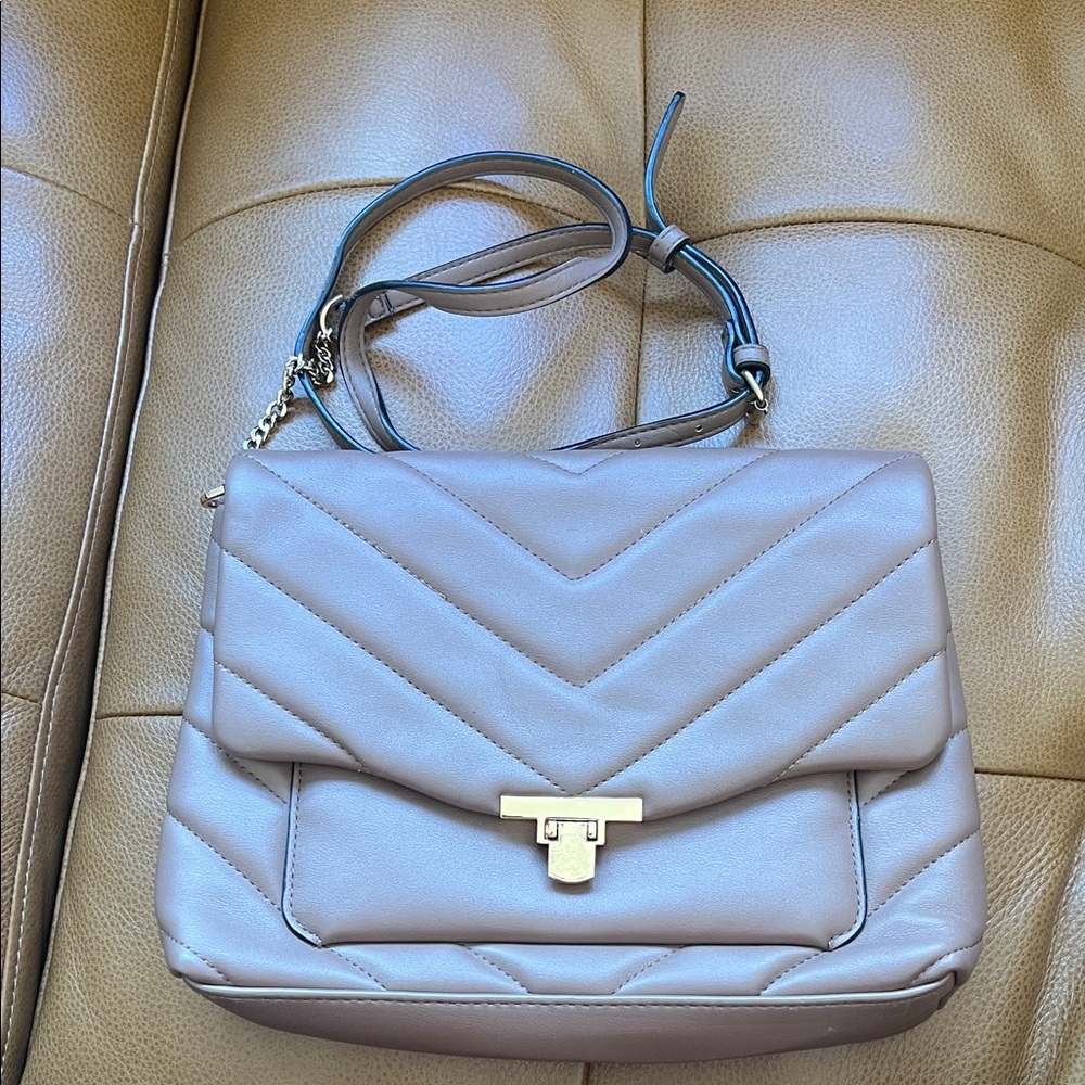 Brown a.new day leather bag,